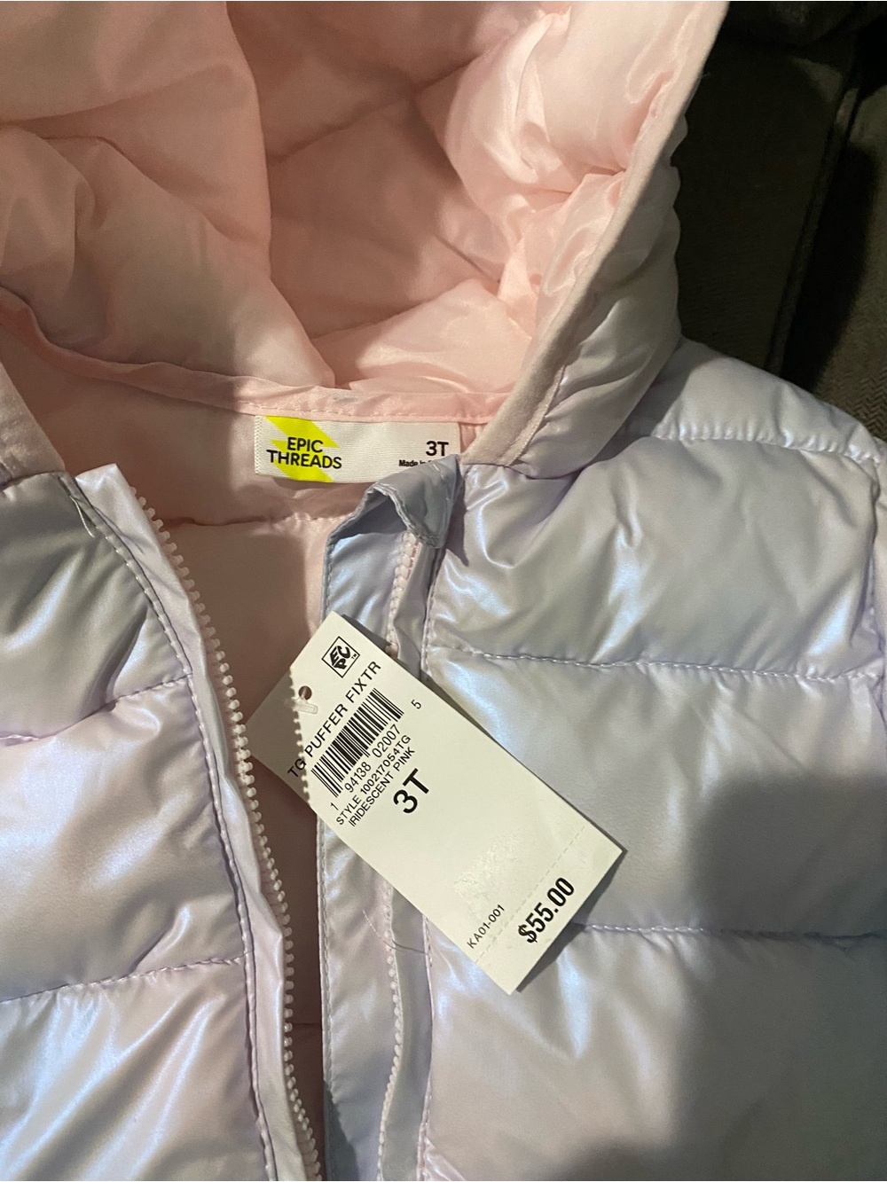 Girls Epic Threads Puffer Jacket (NWT) 3T - Picture 4 of 8